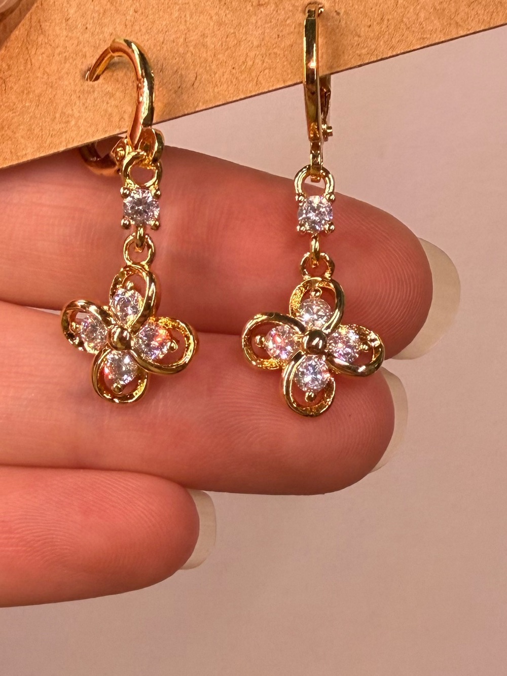 18k GP Dangle Earrings